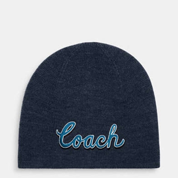 NWT Coach Script Print Knit Beanie & Scarf Bundle - Picture 5 of 17